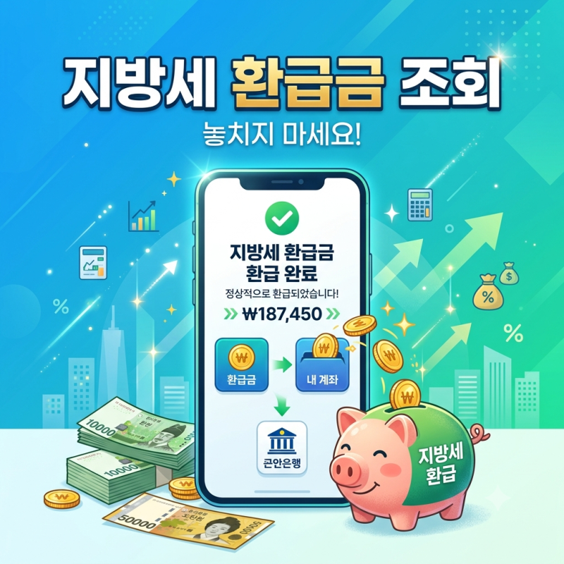 숨은 돈 찾아가세요! 지방세·위택스 환급금 조회 및 신청 방법 완벽 정리