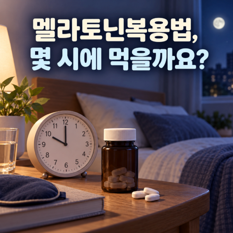 멜라토닌 불면증 영양제 복용법 알아봐요