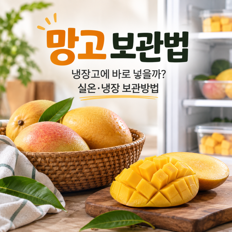 망고 보관법, 냉장고에 바로 넣을까? 실온·냉장 보관방법
