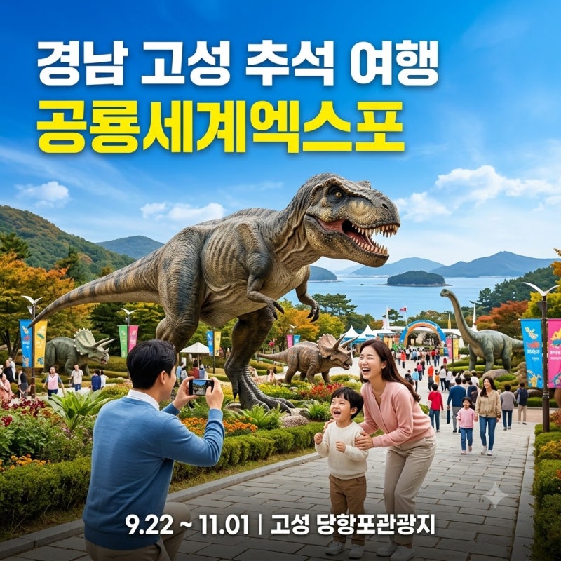 경남고성공룡세계엑스포 경남 고성가볼만한곳 고성맛집 고성숙소 고성카페 추석축제