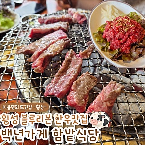 횡성 한우 맛집, 현지인 맛집 함밭식당 내돈내산 후기