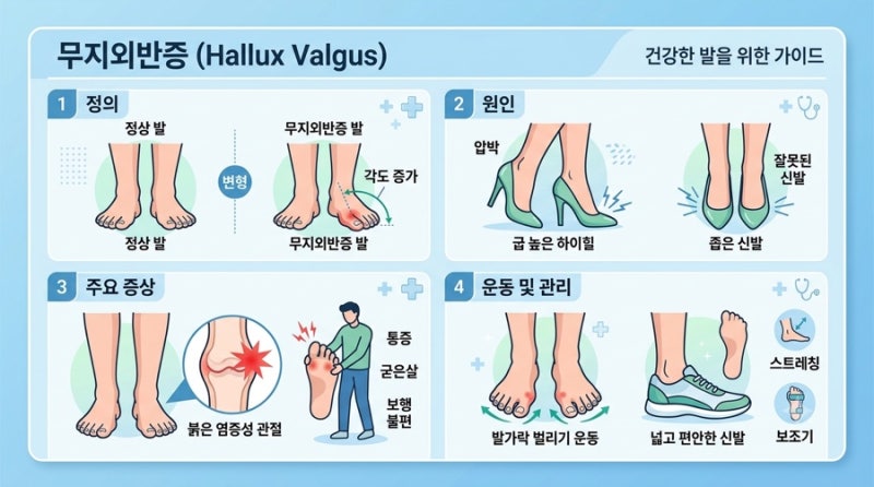 무지외반증(Hallux Valgus)란, 원인, 운동