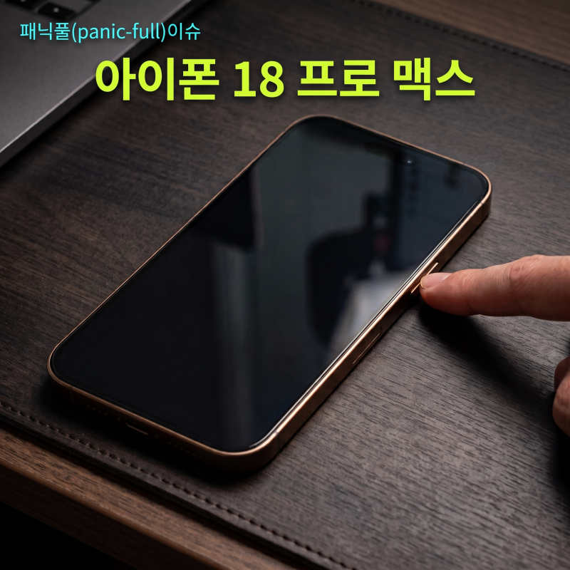 아이폰 18 프로 맥스 셧다운 먹통 오류: 패닉풀(panic-full) 확인 및 리퍼 기준