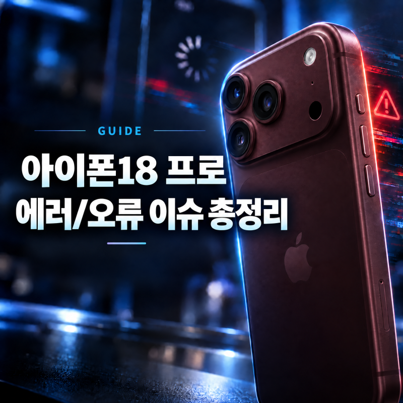 아이폰18 프로 에러/결함 이슈 정리