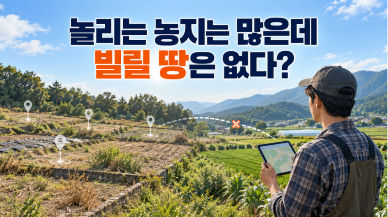 놀리는 농지는 많은데 빌릴 땅은 없다? 농지은행 플랫폼이 놓친 것