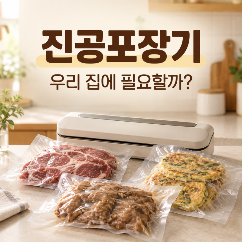 남은 고기·전 소분 보관할 때｜가정용 진공포장기 필요한 집은 따로 있어요
