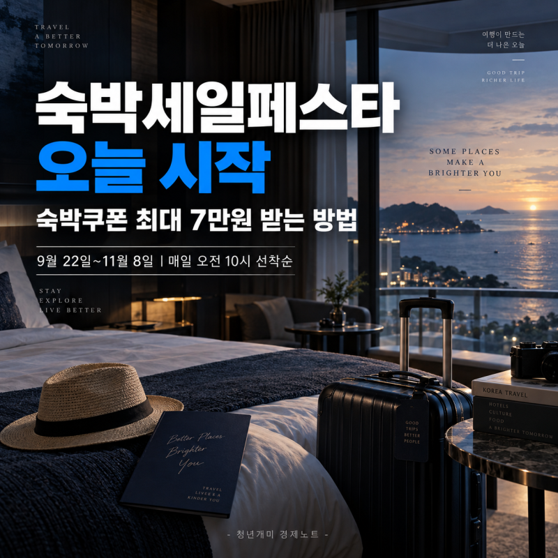 2026 숙박세일페스타 오늘 시작, 숙박쿠폰 최대 7만원 받는 방법