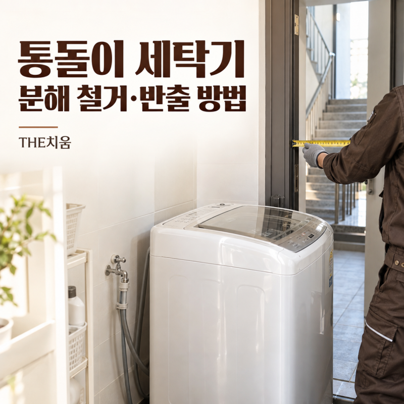 세탁기 분해 철거가 필요한 경우, 통돌이 세탁기 반출 방법