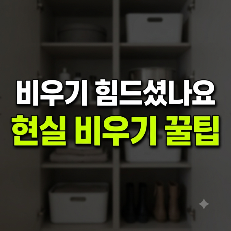 완벽한 미니멀 라이프 포기하고 찾은 나만의 현실적인 물건 비우기
