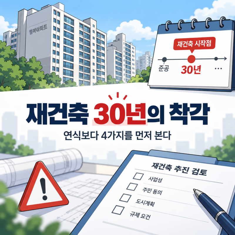 “30년 됐으니 무조건 간다” 아파트 재건축에서 제일 위험한 착각