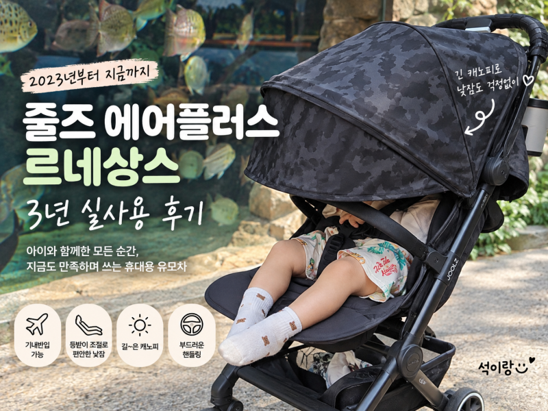 줄즈 에어플러스 르네상스 3년 실사용 후기｜휴대용 유모차 오래 써보니