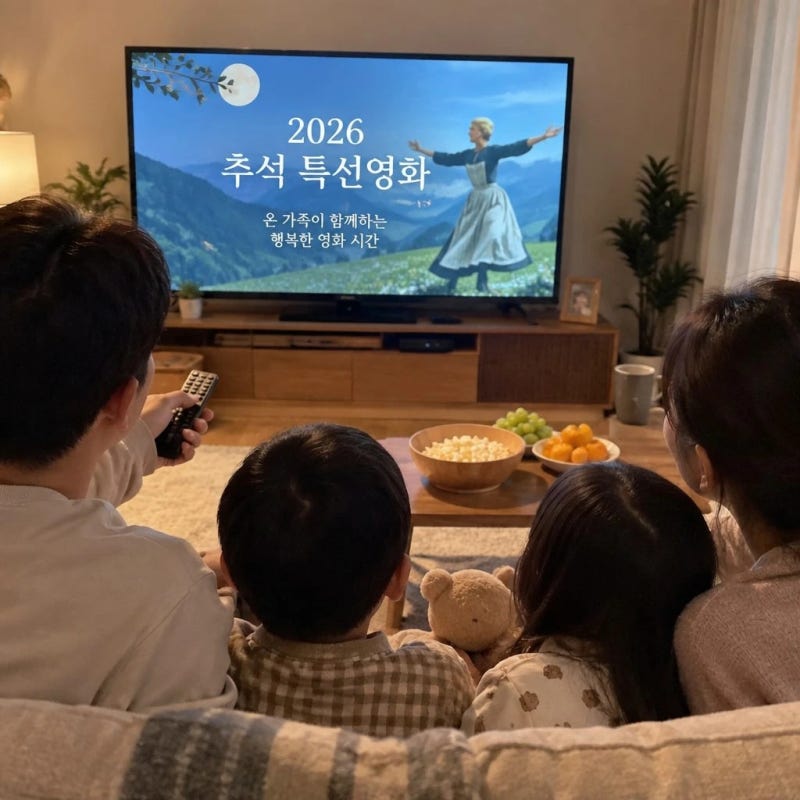 2026 추석 특선영화 뭐 볼까? 왕사남, 어쩔수가없다 부터 사운드오브뮤직 편성표