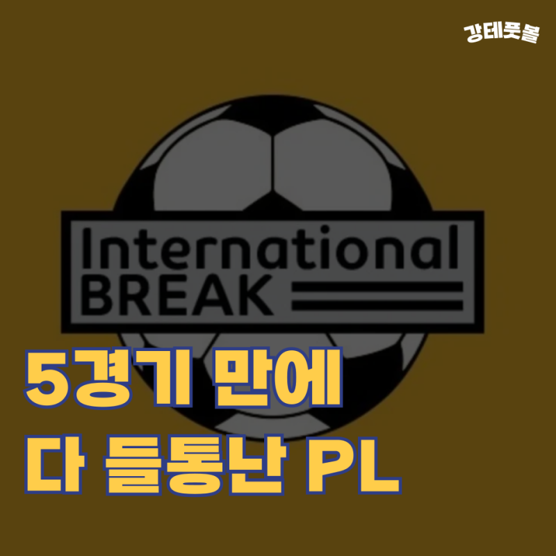 A매치 휴식기를 앞두고 우리가 '프리미어리그 첫 5경기'에서 알게 된 사실
