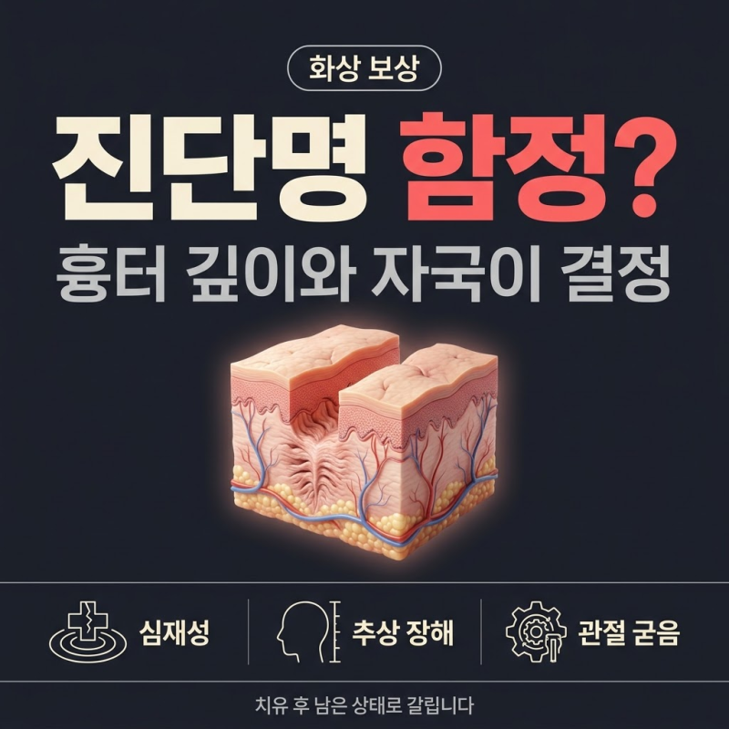 심재성 2도 화상 후유장해보험금, 흉터로 갈립니다