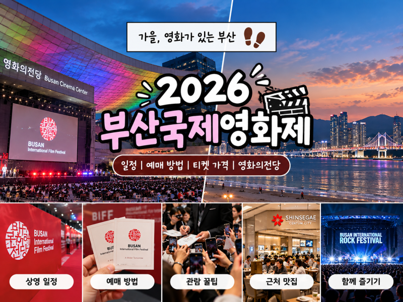 2026 부산국제영화제 일정 예매 방법 티켓 가격 영화의전당 부산 여행