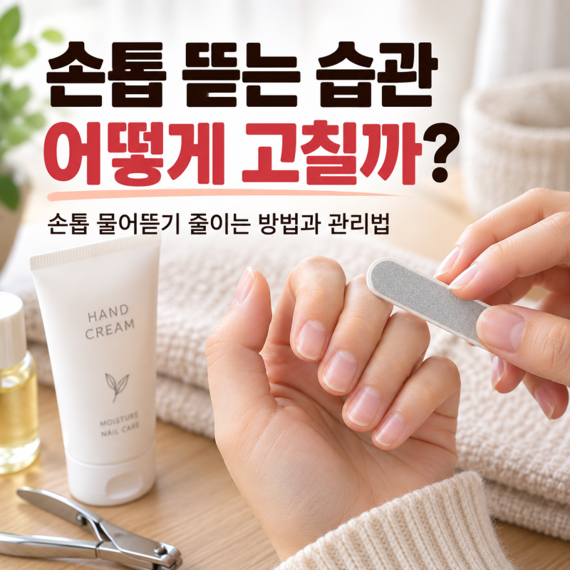 ✋ 손톱 뜯는 습관 어떻게 고칠까? 손톱 물어뜯기 줄이는 방법과 관리법