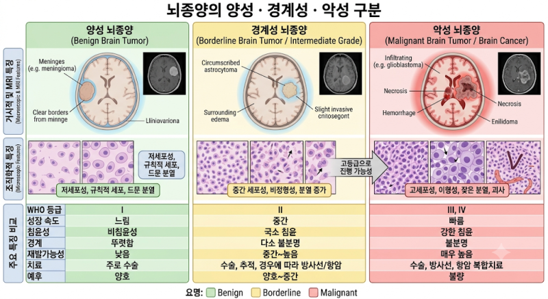 양성·악성 뇌종양, MRI만으로 암 진단확정이 가능할까?