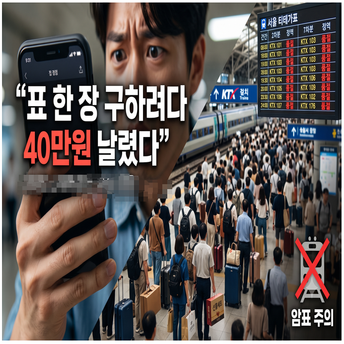 "표 한 장 구하려다 40만원 날렸다" 추석 KTX 취소표 전쟁, 무슨 일이