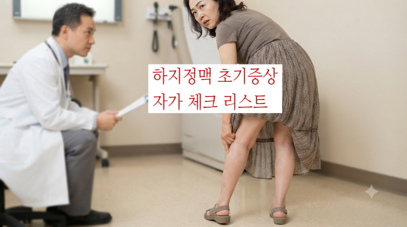 하지정맥류 초기 증상, 종아리 가렵고 피부가 변한다면? 자가진단체크리스트
