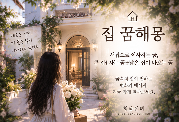 집 꿈해몽｜새집으로 이사하는 꿈, 큰 집에 사는 꿈, 낡은 집이 나오는 꿈