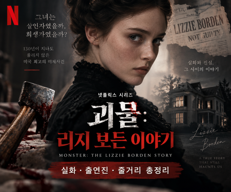 넷플릭스 괴물: 리지 보든 이야기 기본정보, 실화 사건·출연진·줄거리 총정리