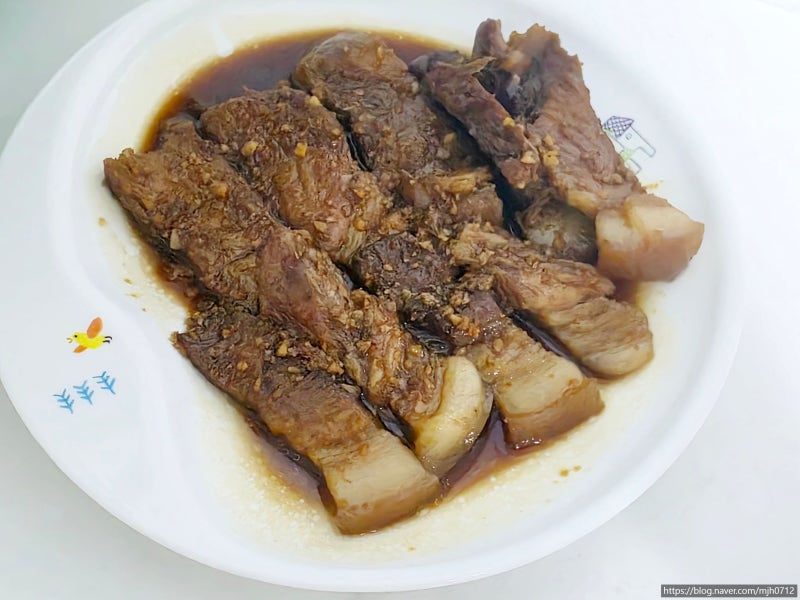 돼지고기 앞다리살 간장조림 레시피 남은 수육으로 차슈 만들기