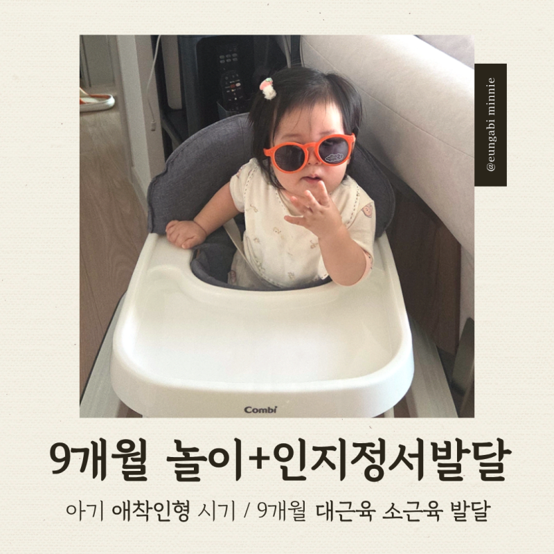 [발달] 9개월 아기 성장 : 놀이 추천 / 애착인형 언제부터 / 아기 치즈·요거트 양 / 까꿍놀이 ....