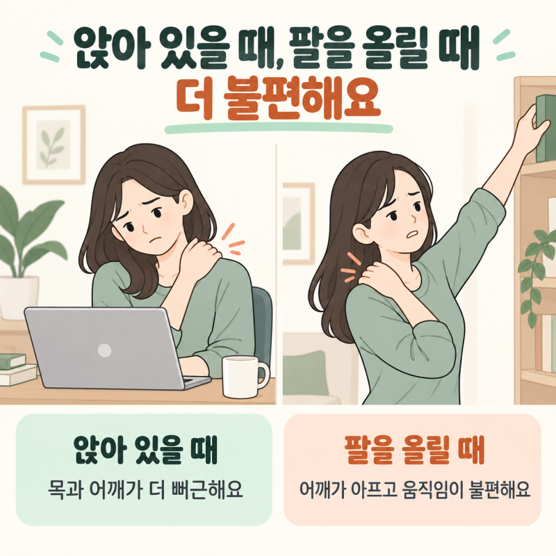 오른쪽 목 어깨 통증, 왜 손까지 저릴까요?