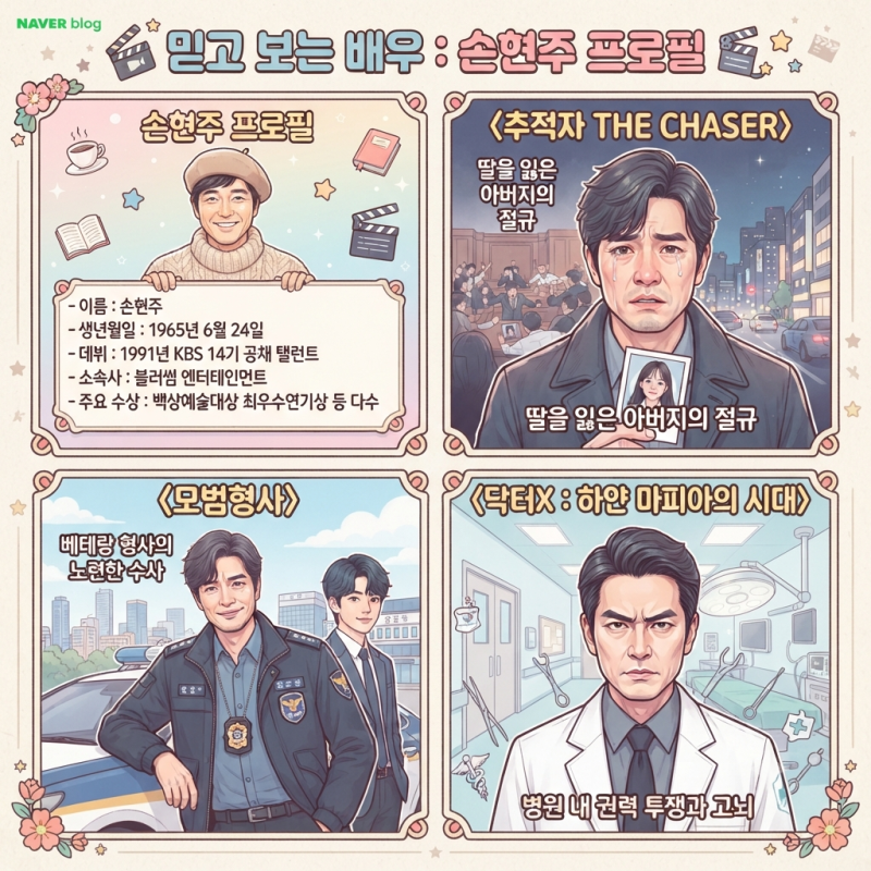 손현주 배우 프로필부터 대표작까지｜장밋빛 인생·추적자·모범형사·유어 아너부터 닥터X....