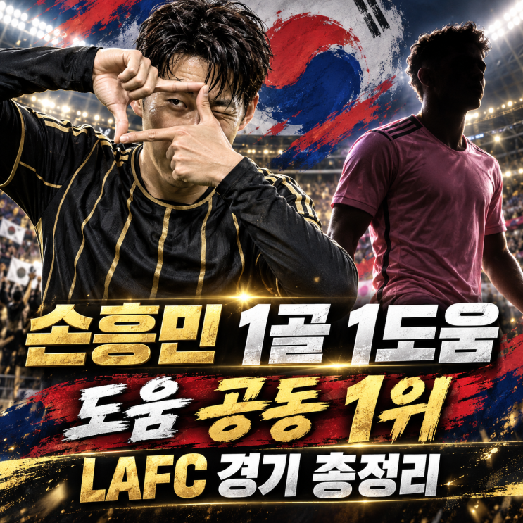 “역시 <b>손흥민</b>” <b>1골</b> 1<b>도움</b> 폭발…메시와 <b>도움</b> 공동 1위, LAFC 경기 총....