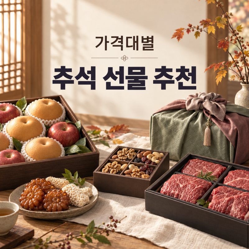 추석 선물 추천 가격대별 부모님 지인 직장동료 선물 리스트