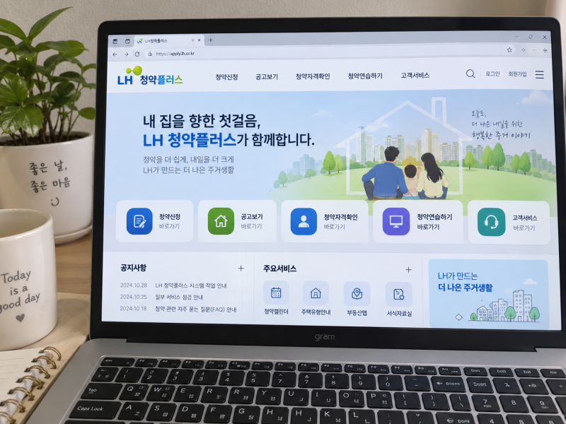 LH청약플러스 이용방법 임대주택 공고부터 신청까지