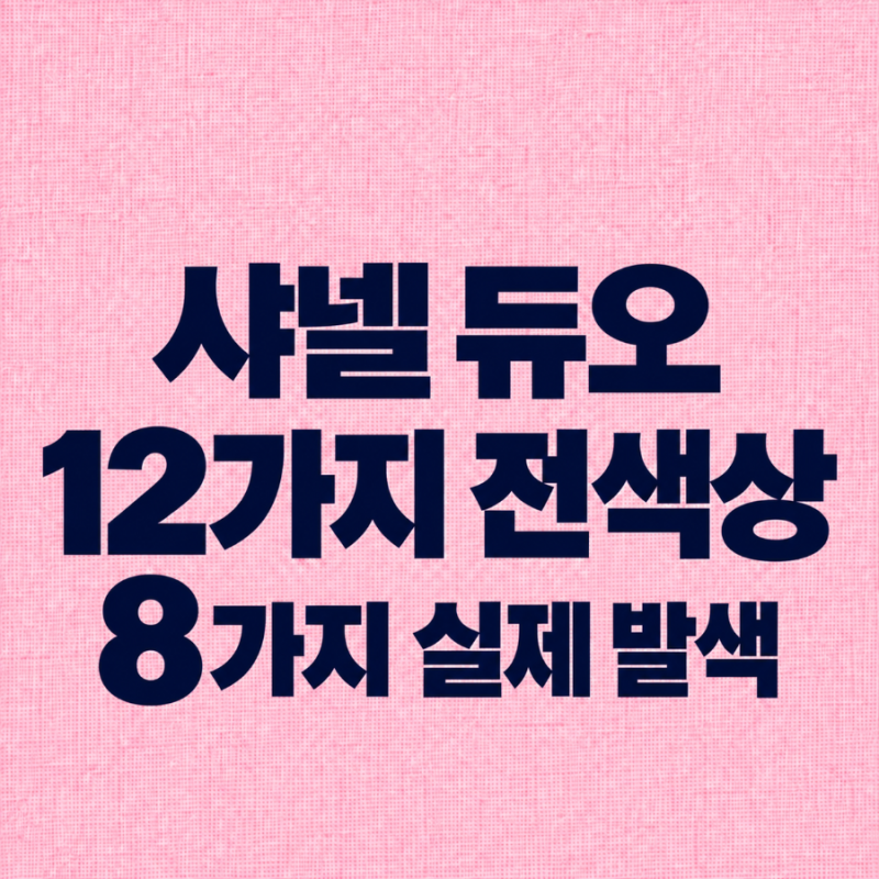 샤넬 르 루쥬 듀오 전색상 12가지｜직접 발색해본 8가지 컬러와 재고