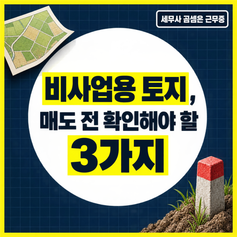 비사업용 토지 양도세, 매도 전 확인해야 할 3가지