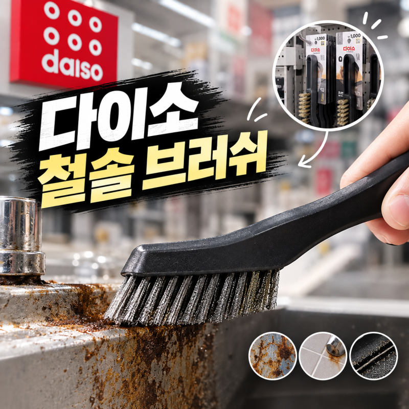[다이소알바] 철솔 브러쉬 판매할까?????? 직접 확인해봤습니다!!