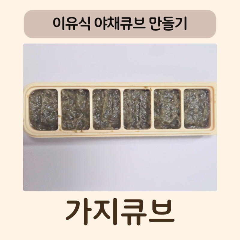 이유식 가지큐브 누구나 쉽게 만들기 초기 중기이유식 활용