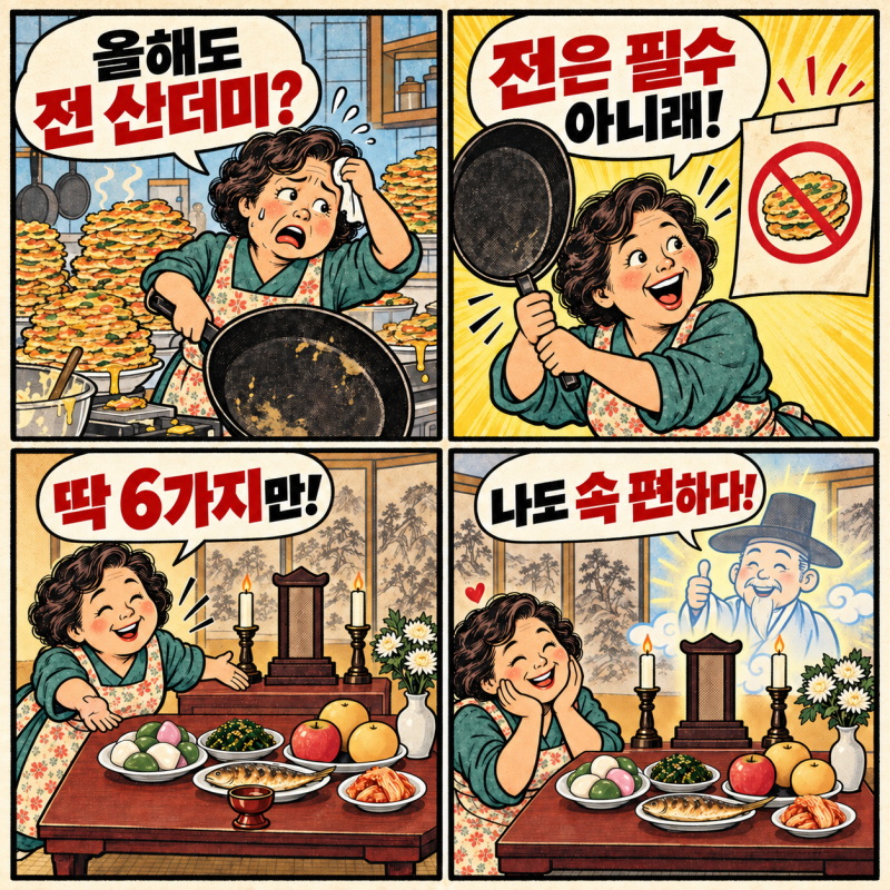 추석 차례상 간소화, 성균관이 권하는 음식 9가지와 올리는 순서