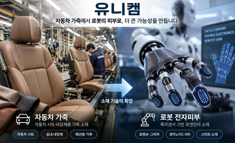 유니켐 주가, 자동차 가죽 회사가 로봇 피부까지? 630만 달러 인수 추진 뒤에 숨은 진짜 투자 ....