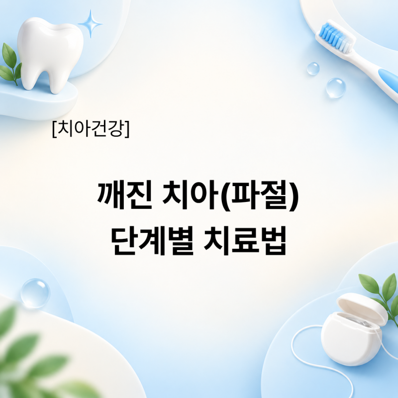 깨진 치아(파절) 단계별 치료법 (레진 vs 인레이 vs 크라운)