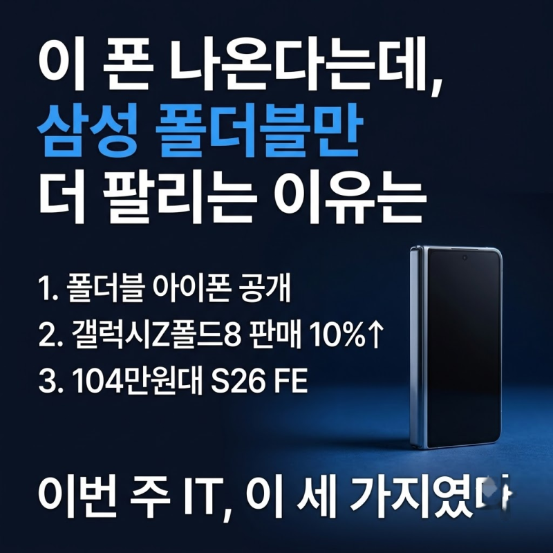 이 폰 나온다는데, 삼성 폴더블만 더 팔리는 이유는