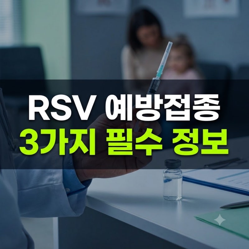 rsv예방접종 가격 시기 효과 대상 (+신생아 임산부 성인)