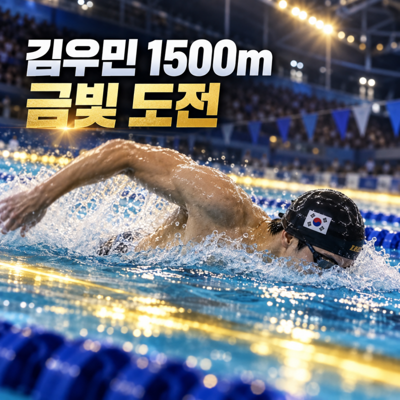 김우민 자유형 1500m 결승 몇 시? 아시안게임 중계와 금메달 가능성