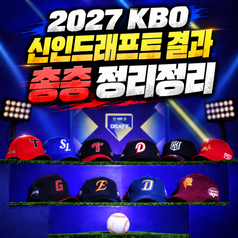 2027 KBO 신인드래프트 110명 전체 지명 결과 1순위 하현승 2라운드 최지만 11라운드까지 2027년 ....