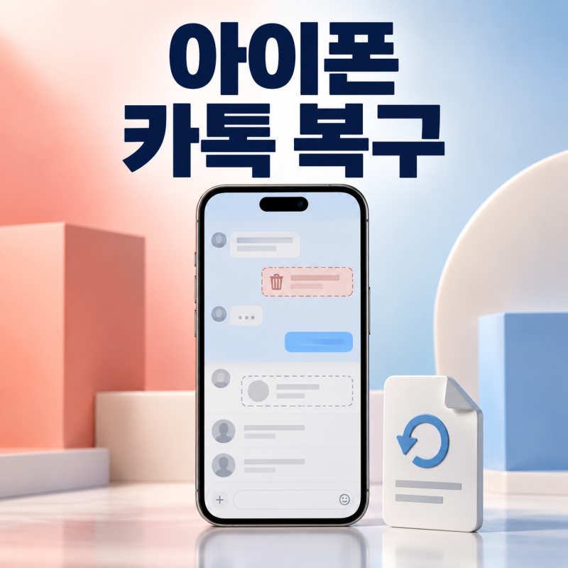 아이폰 카톡 복구 대화내용 필요한 상황별 대처 방법