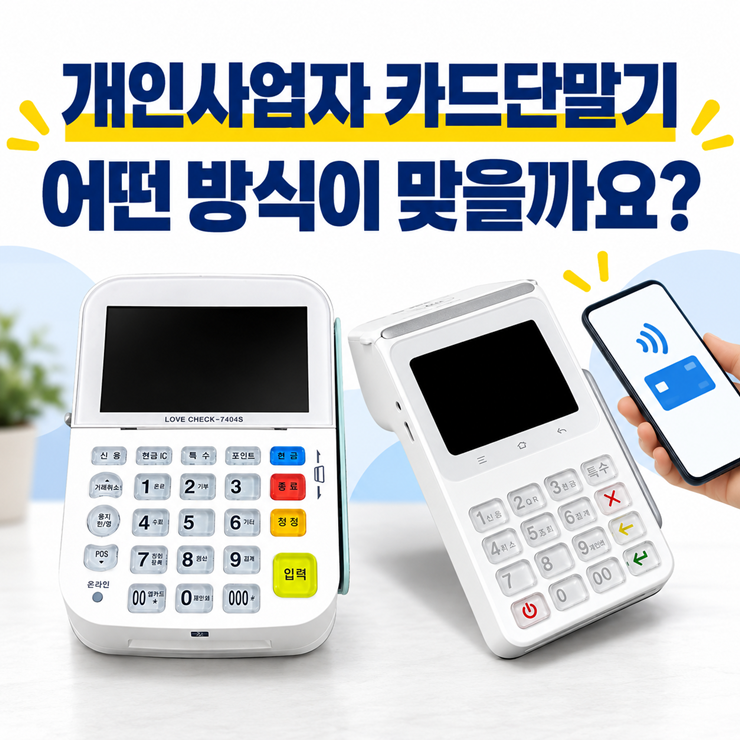 개인사업자 카드단말기 유선,무선,비대면결제 중 어떤 방식이 맞을까요?
