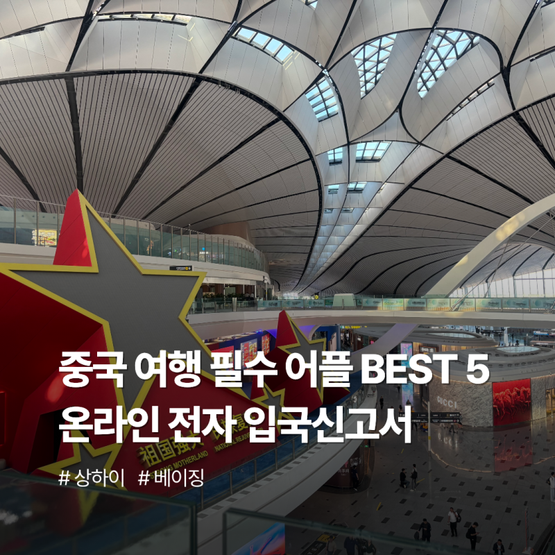 중국 여행 필수 어플 BEST 5 & 온라인 전자 입국신고서(QR코드) 작성 총정리 ✈️