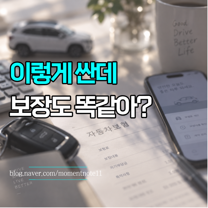 “다이렉트 자동차보험 왜 이렇게 싸지?” 보장이 빠져서 저렴한 걸까