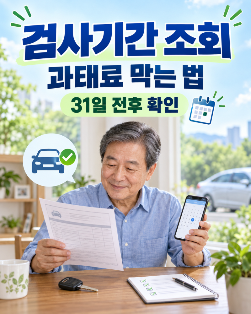 자동차 정기검사 기간 조회와 예약 방법: 과태료 피하는 체크리스트