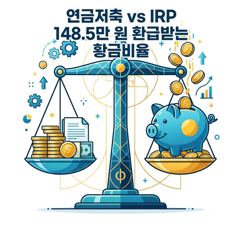 연금저축 IRP 세액공제 최대로 받는 법 : 환급금 148.5만 원 만드는 황금비율