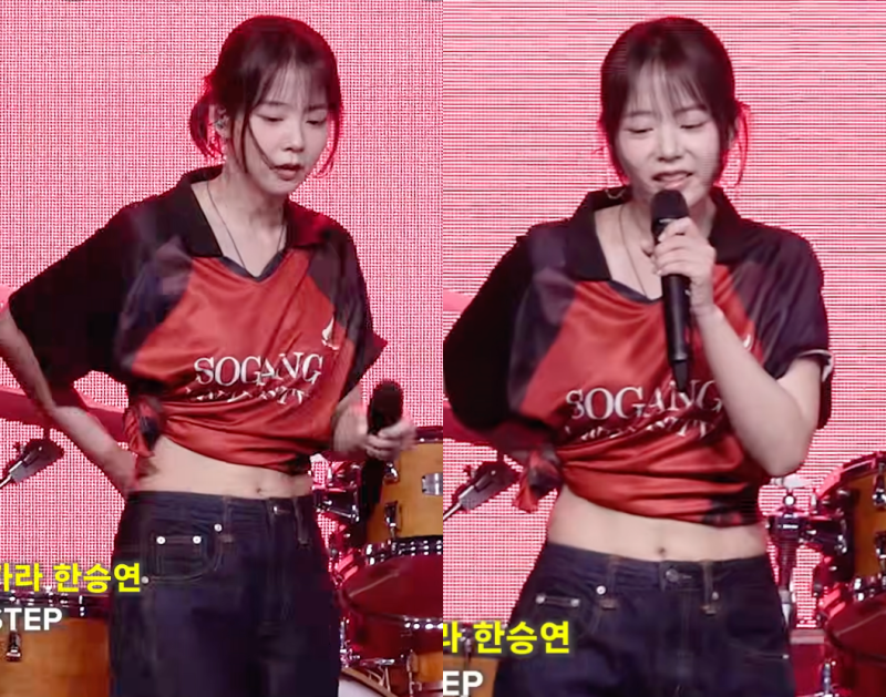 손 떨리던 한승연, 결국 대학 축제서 허리까지…카라 팬들 발칵